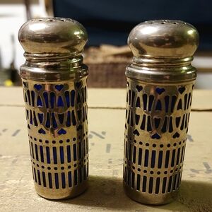 Cobalt Blue Salt and Pepper Shakers